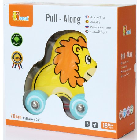 Viga Zestaw do ciągnięcia drewniany lew