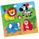 Drewniane Puzzle ZOO Układanka Niespodzianka Viga Toys
