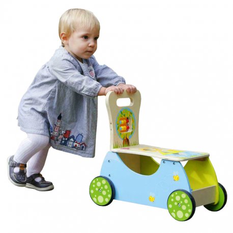 Kolorowy Tęczowy Pchacz Drewniany Classic World