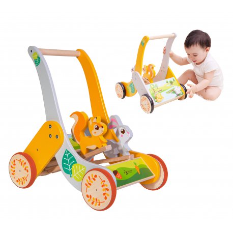 Kolorowy Tęczowy Pchacz Drewniany Classic World