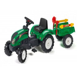 FALK Traktor RANCH z przyczepą zielony i zestawem do piasku 2-5 lat