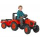 FALK Traktor KUBOTA na pedały + Przyczepka