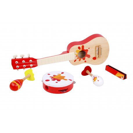 Zestaw Muzyczna Gitara Tamburyn + Akcesoria Classic World