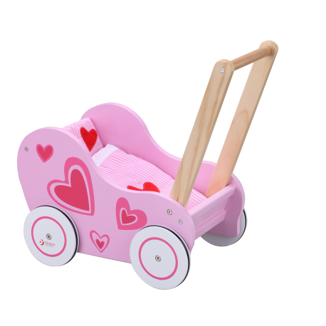 Drewniany Wóżek Chodzik dla Lalki