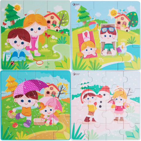 Puzzle Ukladanka Cztery Pory Roku Classic World