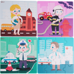 Puzzle dla dzieci 4 w 1 Zawody Classic World