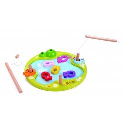 Drewniana Gra Łowienie rybek Classic World 12 elementów