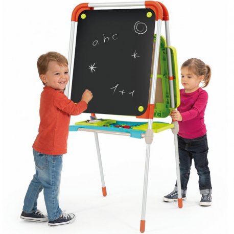 Dwustronna Tablica Magnetyczna 2w1 Kredowa 80 akc. Smoby