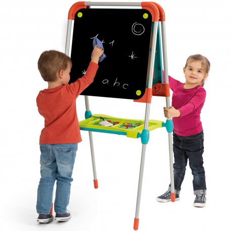 Tablica Dwustronna 2w1 Magnetyczna Kredowa 80 akc. Smoby