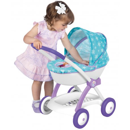 Wózek głęboki dla lalek Frozen Kraina Lodu Smoby gondola