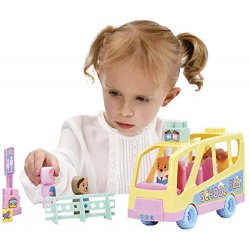 Ecoiffier Abrick Różowy Wózek z Klockami 40 elementów