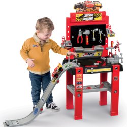 Smoby Warsztat CARS 3 Bricolo ze zjeżdżalnią Zygzak McQueen tor Wyskocznia