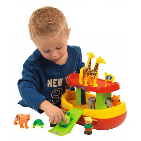 Ecoiffier Klocki 3w1 Zwierzątka Samochody