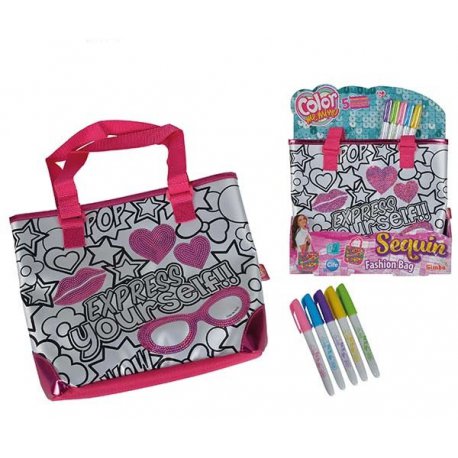 Simba Color Me Mine Modna torba do kolorowania + flamastry GRATIS Reklama TV HIT