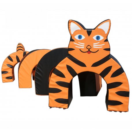 Woopie Mega Klocki Piankowe Tunel Tygrys Przedszkolny zestaw rehabilitacyjny 4 el.