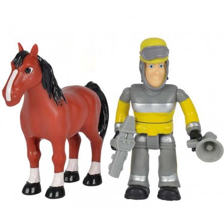 Simba Strażak Sam Figurka Sam i Koń Akcesoria
