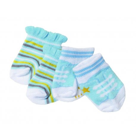 Baby Born Skarpetki dla lalki 43 cm Szaro różowe 2 pary