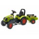 FALK Traktor Claas na pedały Arion 410 z przyczepą