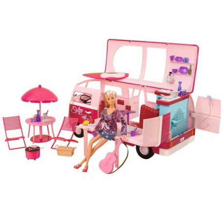 Simba Steffi z wakacyjnym Kamperem + akcesoria