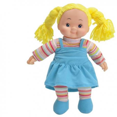 Simba Lalka Pyzatka Szmacianka Niebieska Sukienka