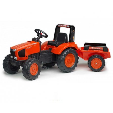 FALK Traktor KUBOTA na pedały + Przyczepka