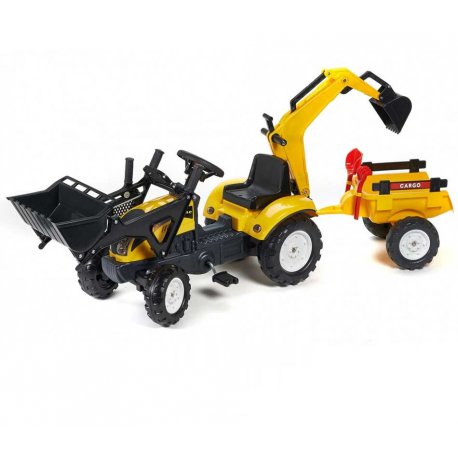 FALK TRAKTOREK Zielony Traktor Ciągnik Koparka MAX