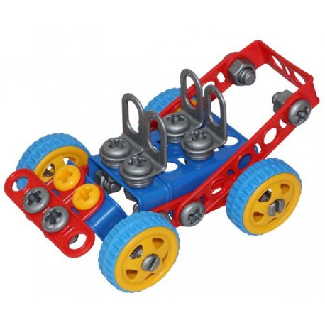 Wader Duży Zestaw Narzędzi samochód Klocki 90elem Auto