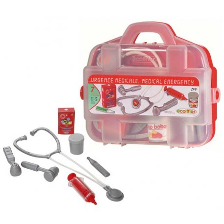 Smoby - Ecoiffier Walizka Lekarza Kuferek z akcesoriami 7 el.