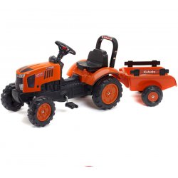 FALK traktor na pedałki Kubota z przyczepką 2-5 lat