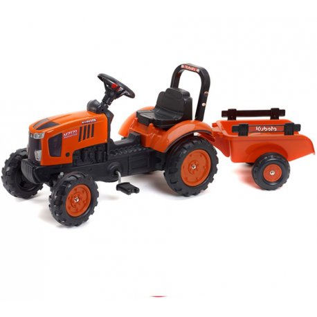 FALK traktor na pedałki Kubota z przyczepką 2-5 lat