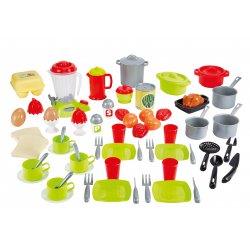 Smoby Ecoiffier Zestaw Obiadowy 36 akcesoriów
