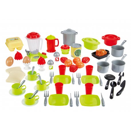 Smoby Ecoiffier Zestaw Obiadowy 36 akcesoriów