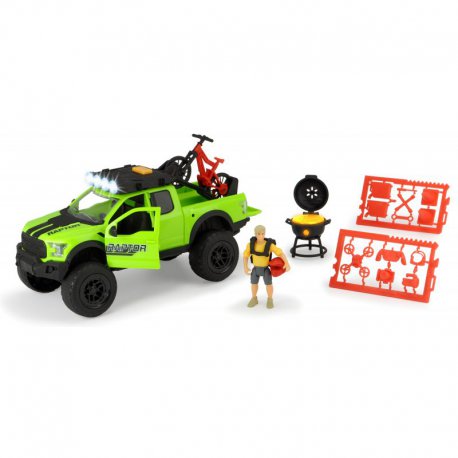 Dickie Play Life - Zestaw Kolarstwo górskie Samochód Ford Raptor + Akcesoria