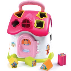 Smoby Cotoons Interaktywny Domek Kształtów Światło Dźwięk Sorter Różowy