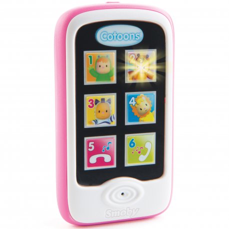 SMOBY Cotoons Niebieski Smartfon Telefon