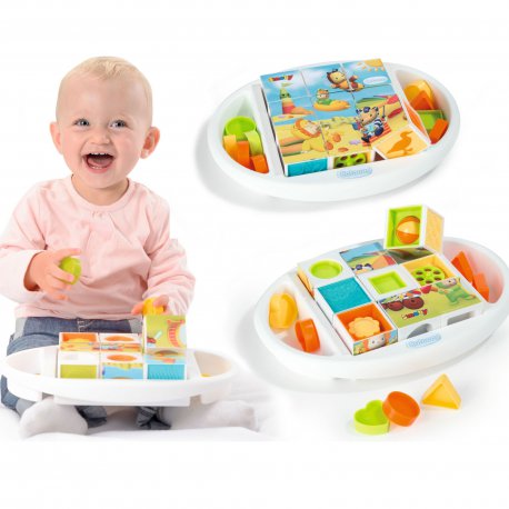 Smoby Cotoons Puzzle Interaktywne Kolorowe Klocki Dźwięk