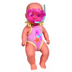 Simba lalka New Born Baby bobas do kąpieli z maską do nurkowania