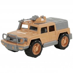 Samochód Jeep Obrońca Safari z obrotowym działem Wader Quality Toys