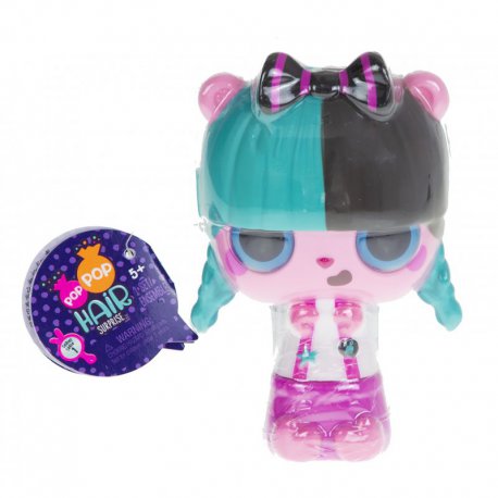 Pop Pop Hair Surprise - Zestaw z laleczką i pupilkiem 3w1 - Roll- Seria 1