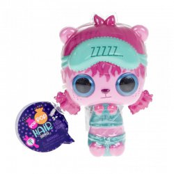 Pop Pop Hair Surprise - Zestaw z laleczką i pupilkiem 3w1 - Yawn- Seria 1