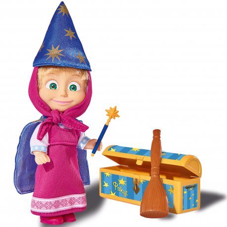 Simba Lalka Masza i Niedźwiedź Czarodziejka Magiczne Sztuczki 