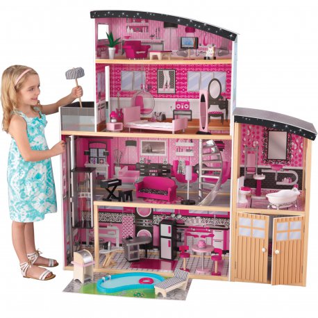 Drewniany Domek Dla Lalek Błyszcząca Willa Kidkraft