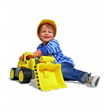 Ciężarówka Ładowarka samochód budowlany do przedszkola ciche koła