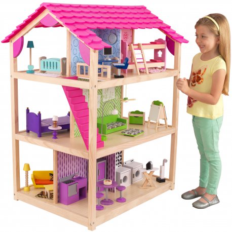 Duży Drewniany Domek Dla Lalek KidKraft