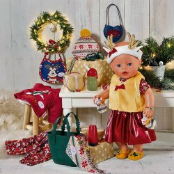 BABY born - Zestaw Świąteczny ubranek i akcesoriów dla lalki