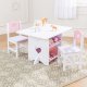 KidKraft Drewniany Stolik z pojemnikami i krzesełkami w gwiazdki
