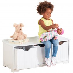 Drewniana Komoda Regał z 3 Pojemnikami Dla Dzieci Kidkraft