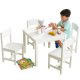 Drewniany Zestaw Stolik i 4 Krzesełka Białe KidKraft Farmhouse
