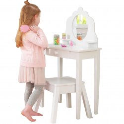 KidKraft Drewniana Toaletka z krzesełkiem dla dziewczynek