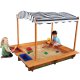 KidKraft Drewniana piaskownica z baldachimem i pojemnikami